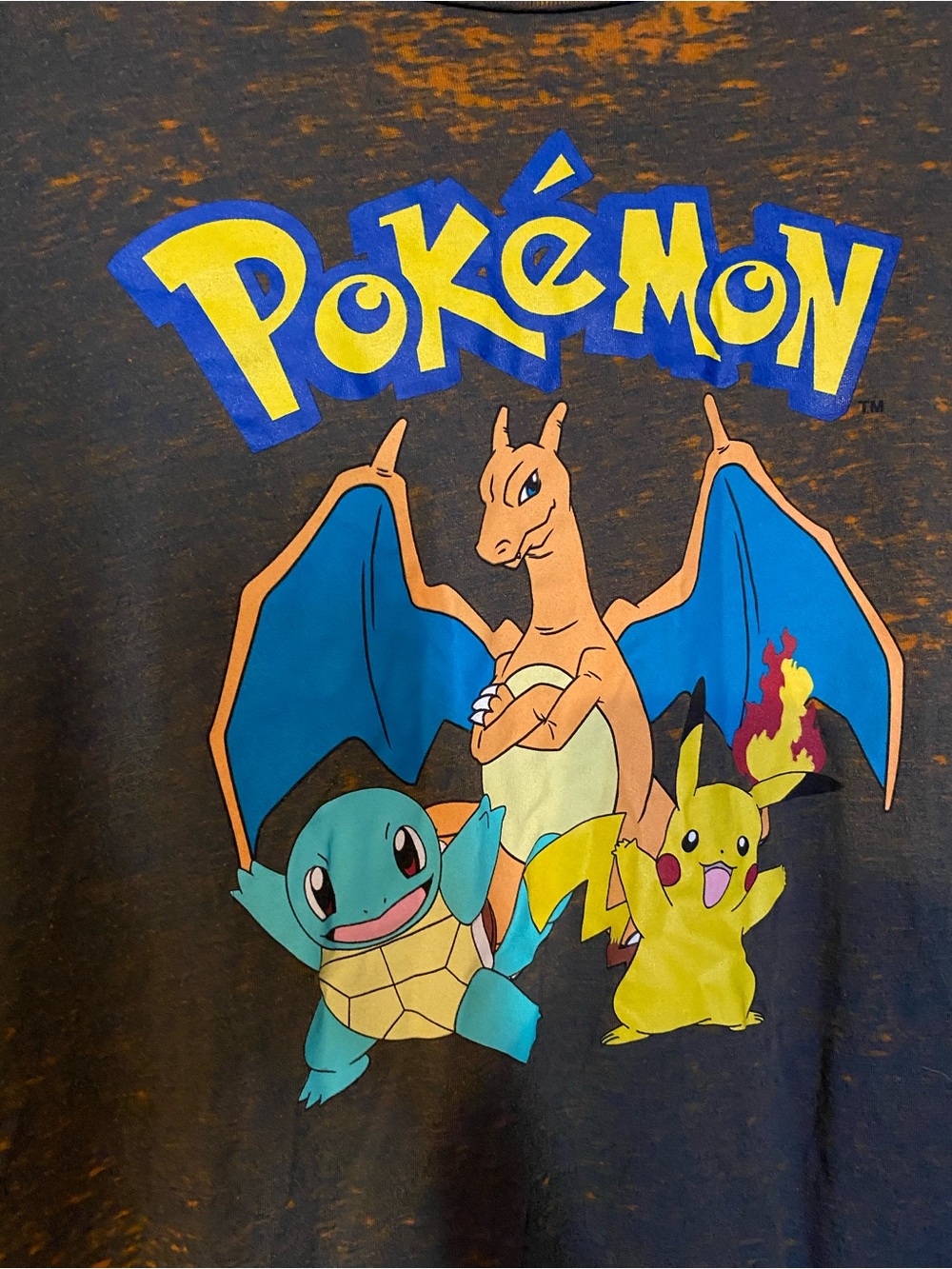 Pokemon Men’s Graphic Tee - Blue, Yellow, Orange